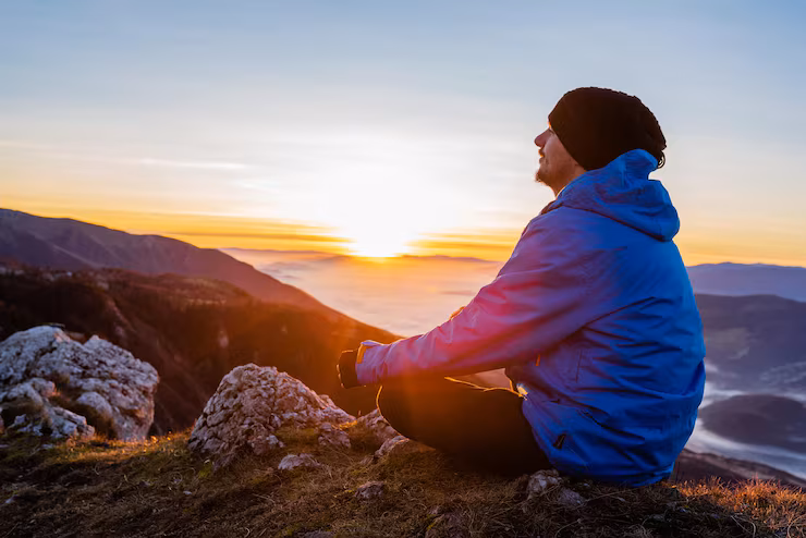 Serene natural setting supporting mental relaxation